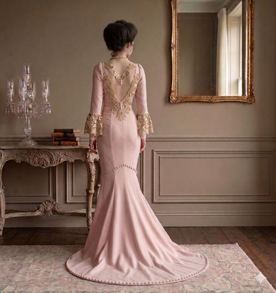 Our Elegant Wedding Gown Arial